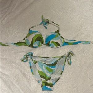Body Glove Vibrant Green and Blue Bikini